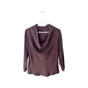 Theory
| silk plum blouse | size P (x-small)